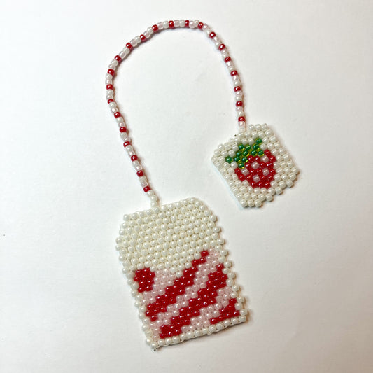 Strawberry Tea Bag Bookmark