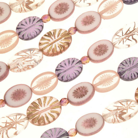 Vintage Rose Quartz Bead Strand – Czech Glass