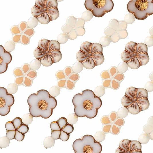 Winter Garden Bead Strand – Czech Glass