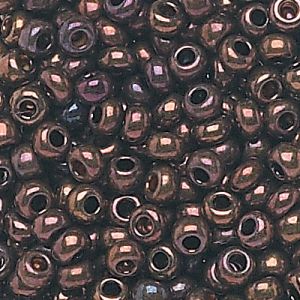 11/0 Copper Czech Seed Beads - Hank: 12 Strings