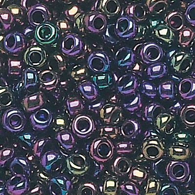 11/0 Purple Iris Czech Seed Beads - Hank: 12
